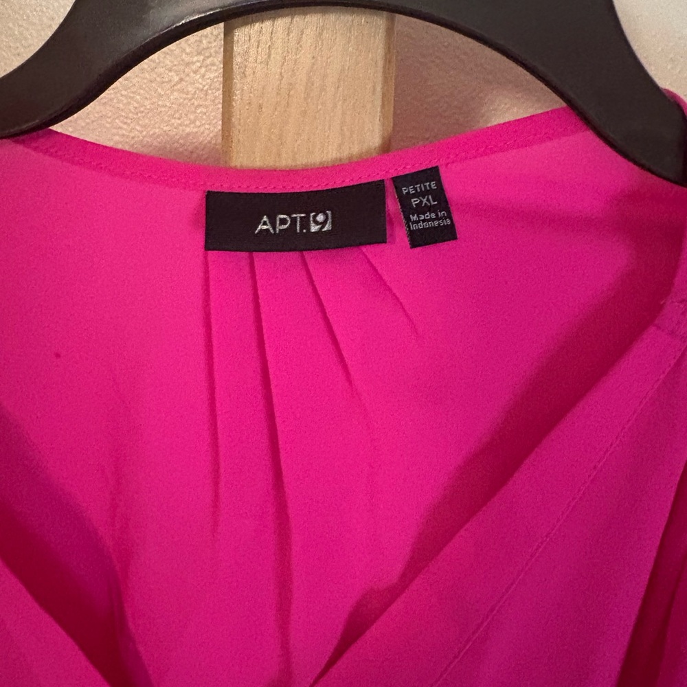 Hot pink Apt 9 blouse - Picture 3 of 3